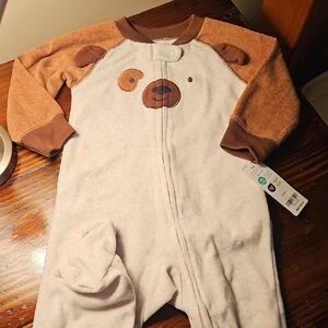 Cozy Bear-Themed Footie Pajamas
